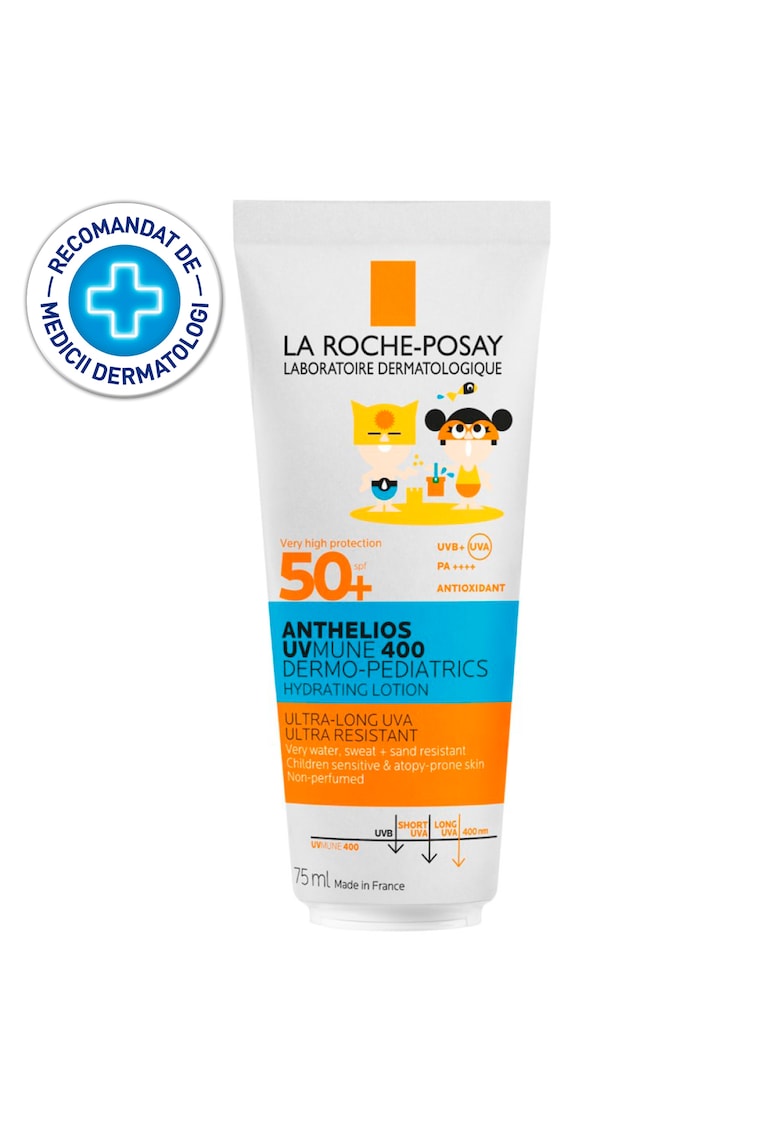 Lotiune Hidratanta cu protectie solara pentru copii - fata si corp SPF 50+ Eco-Tube La Roche Posay ANTHELIOS UVMUNE400 Dermo-Pediatrics - 75ml