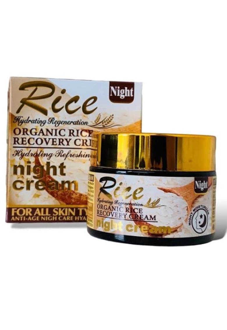 Crema de noapte hidratanta -  Rice Night Cream - Toate tipurile de ten - 55 g Crema de noapte hidratanta -  Rice Night Cream - Toate tipurile de ten - 55 g
