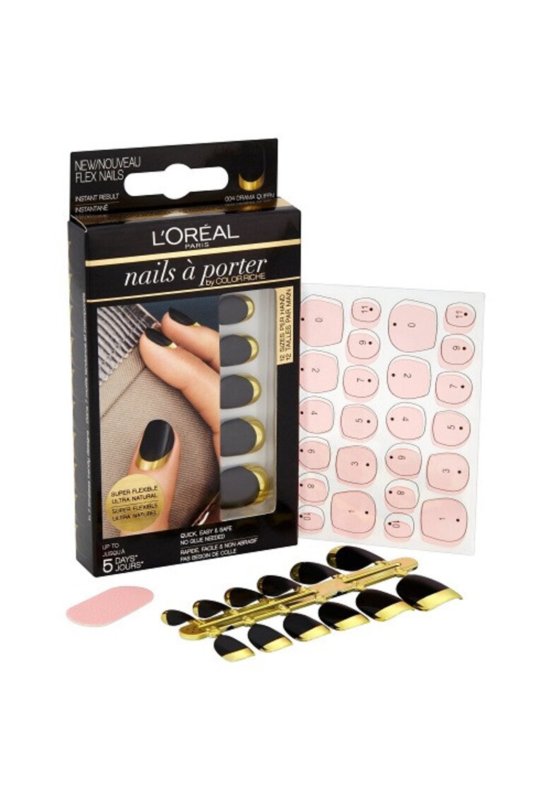 Unghii False - Loreal - Nails A Porter Color Riche - 004 Drama Queen - 12 Bucati