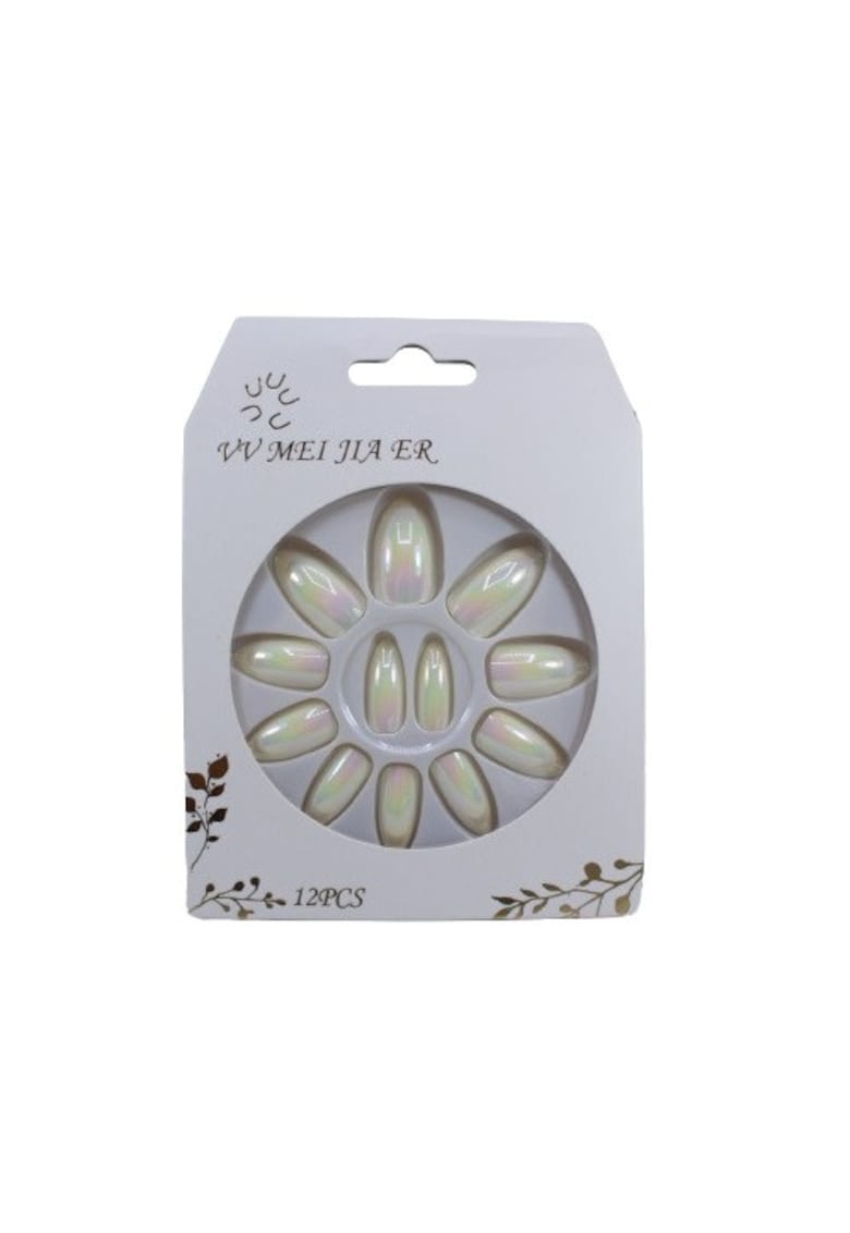Set 12 Unghii False Oglinda - VV Meijiaer - Alb Set 12 Unghii False Oglinda - VV Meijiaer - Alb