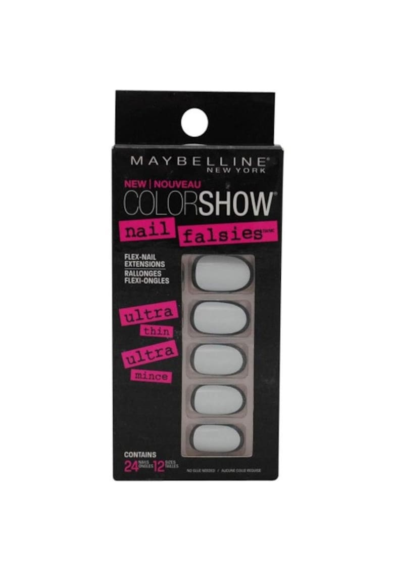 Unghii False -  Colorama - Subtiri si Naturale - 01 Ink Lined - 24 Bucati Unghii False -  Colorama - Subtiri si Naturale - 01 Ink Lined - 24 Bucati