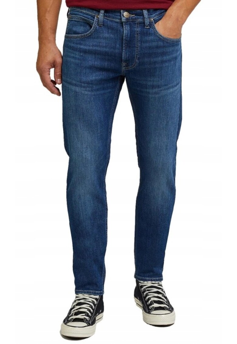 Blugi barbati Luke cu croiala Slim Tapered si talie medie albastru 60919 - Albastru inchis