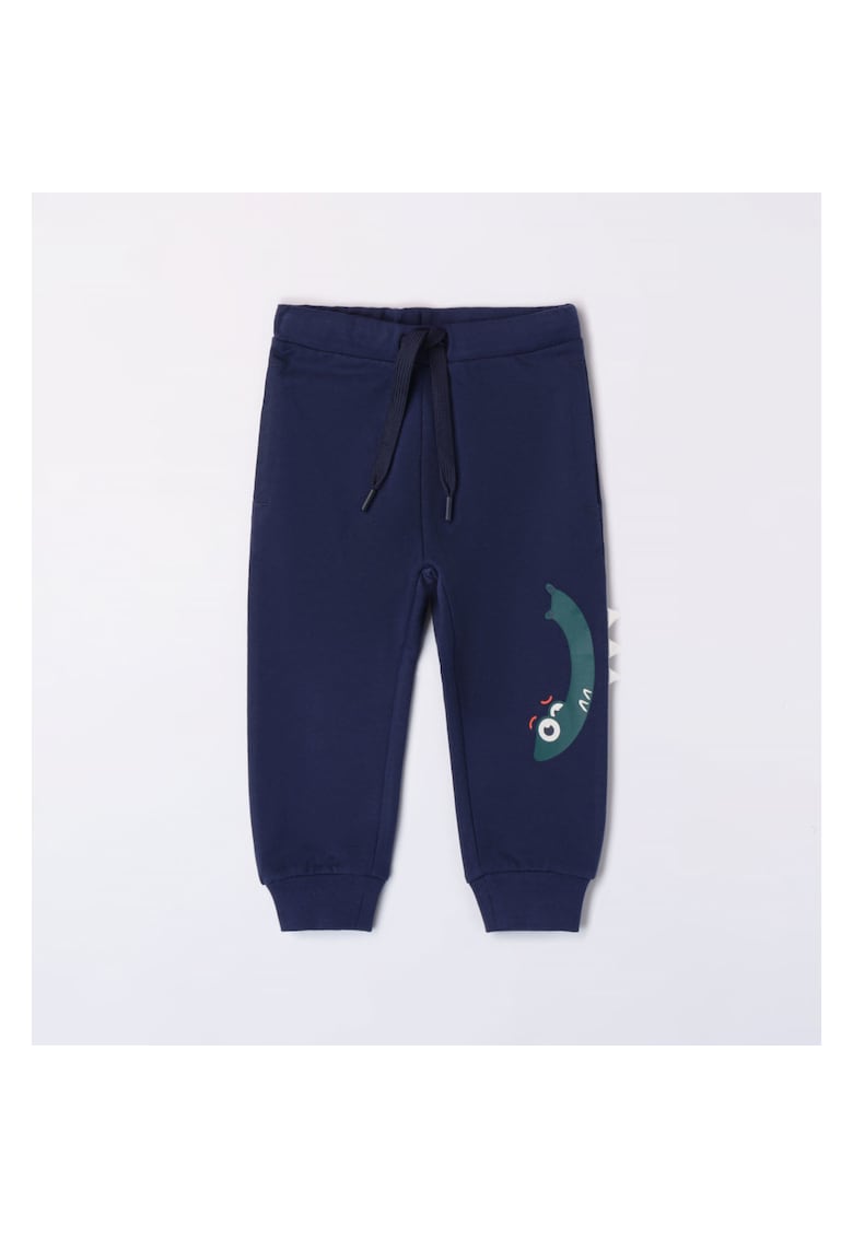 Pantaloni cu imprimeu pentru baieti - 0.7054 - Bleumarin