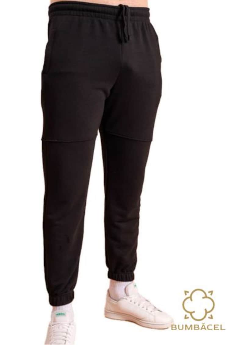 Pantaloni pentru barbati negri Bumbacel