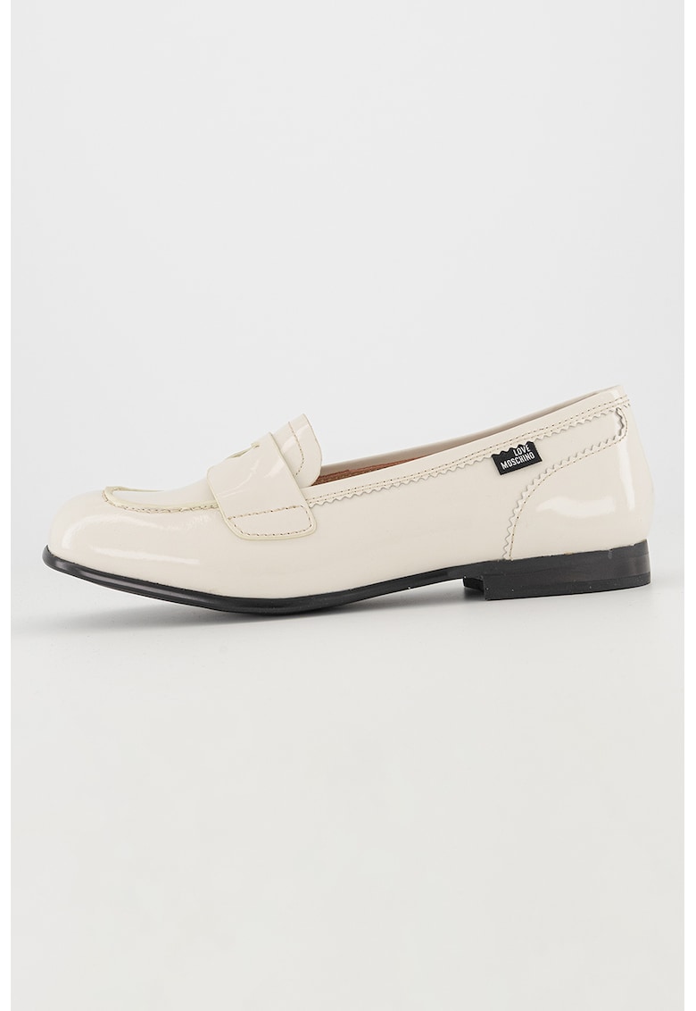 Pantofi loafer din piele lacuita