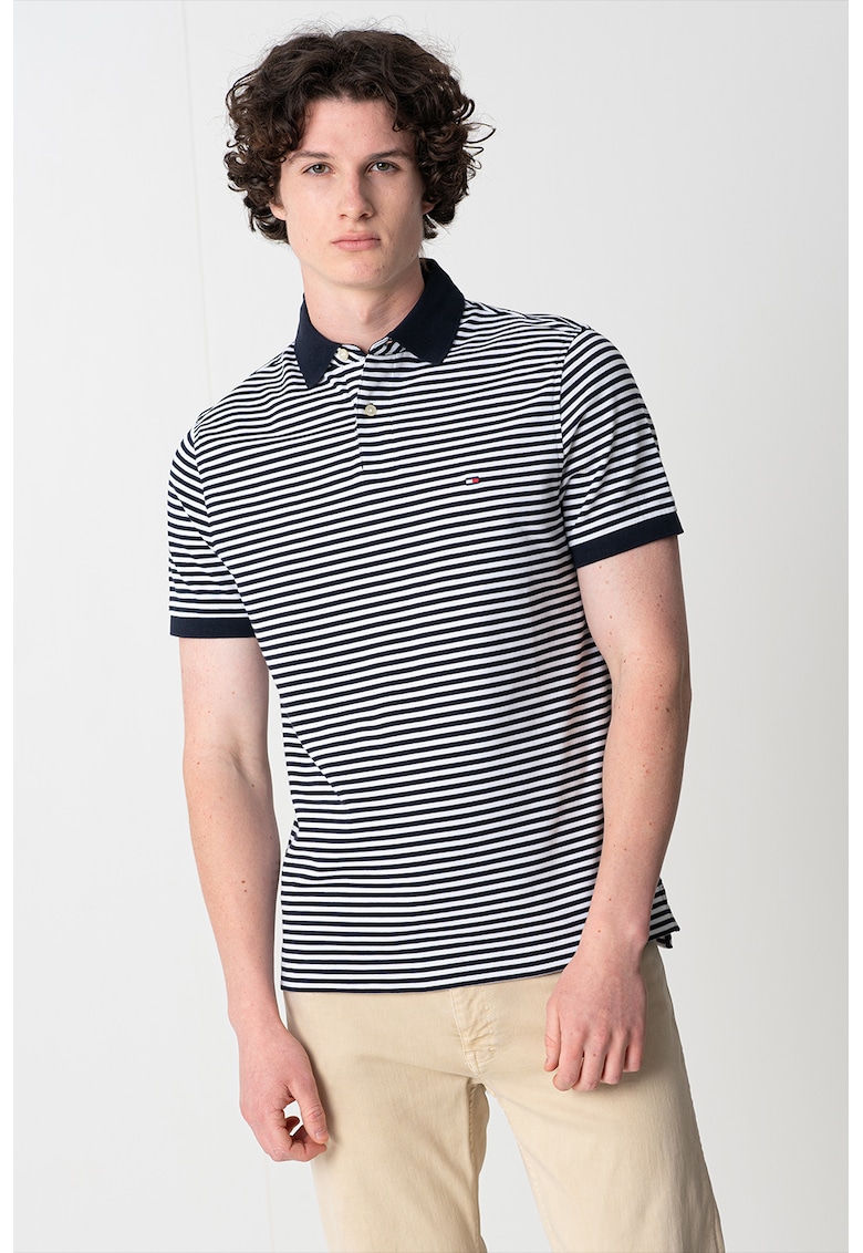 Tricou polo din amestec de bumbac organic