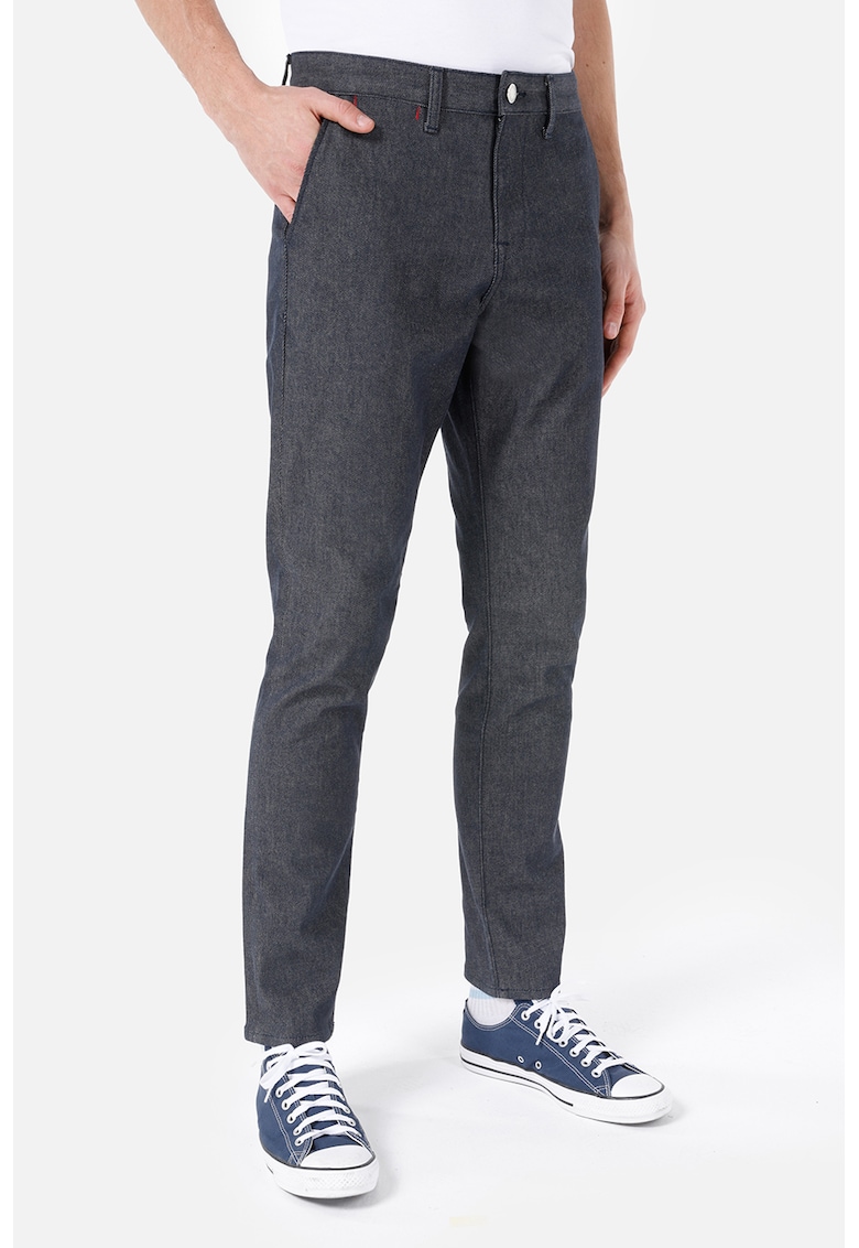 Pantaloni regular fit cu buzunare laterale