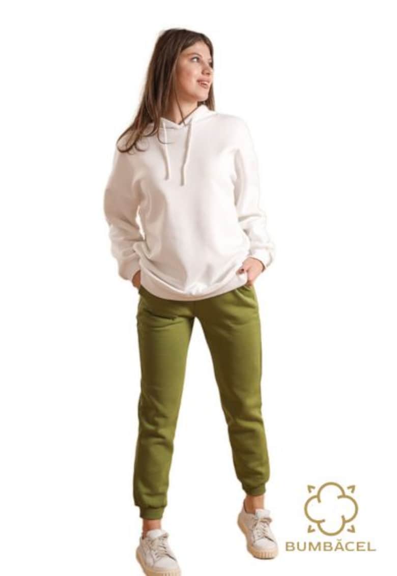 Pantaloni sport cu siret - Verzi