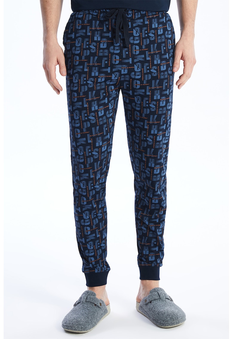 Pantaloni de pijama cu imprimeu
