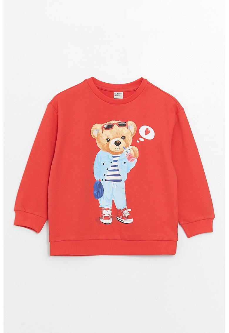 Bluza de trening din amestec de bumbac cu imprimeu grafic
