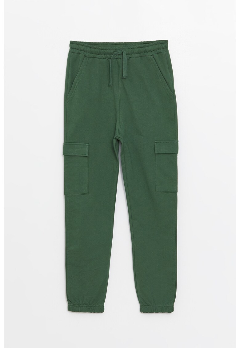 Pantaloni de trening cargo cu snur