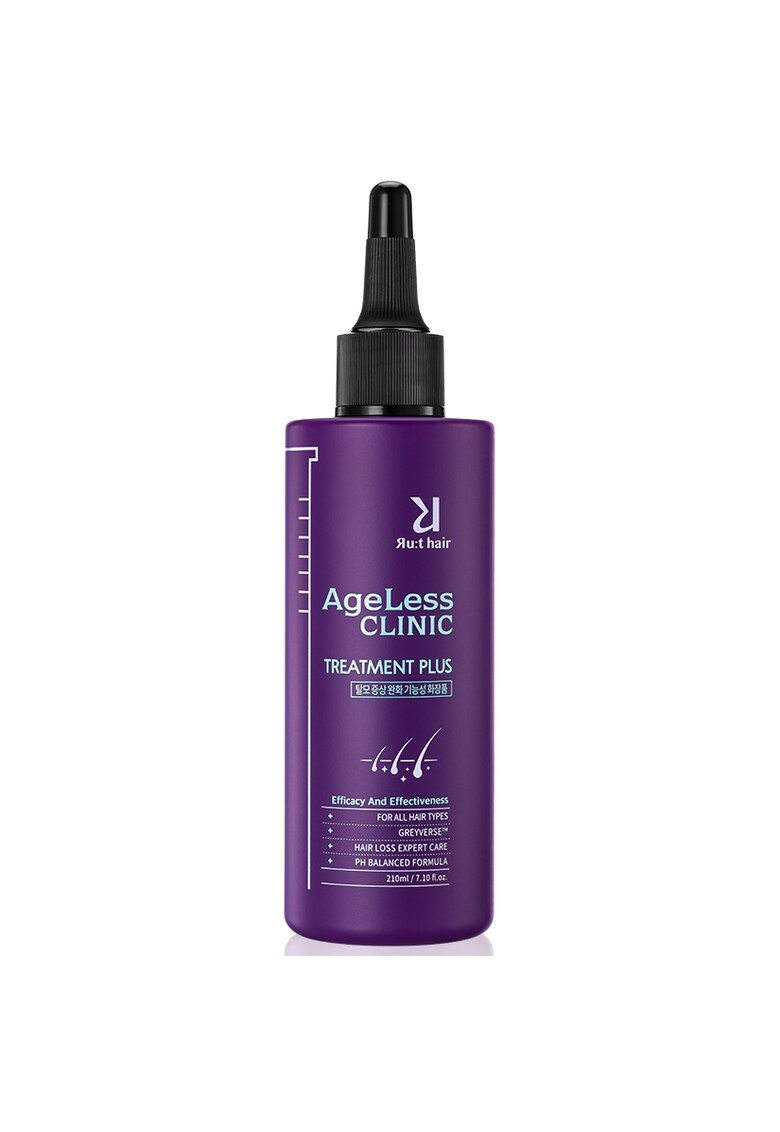 Tratament impotriva caderii parului - cu efect de repigmentare a firelor albe - Ageless Clinic Treatment Plus - 210 ml