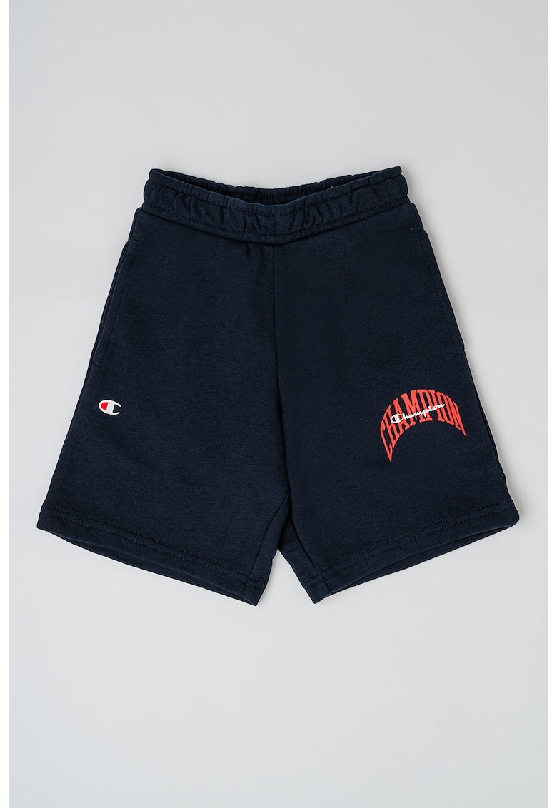 Pantaloni scurti din amestec de bumbac cu logo