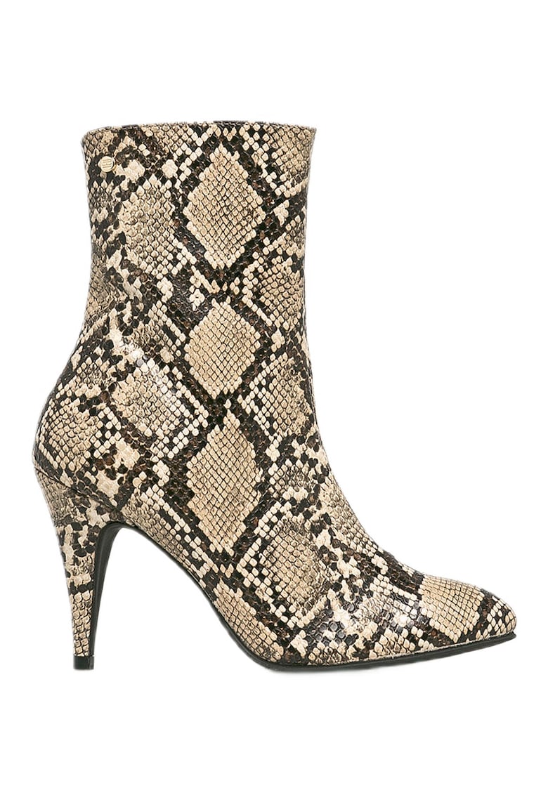 Botine cu aspect de piele de sarpe -