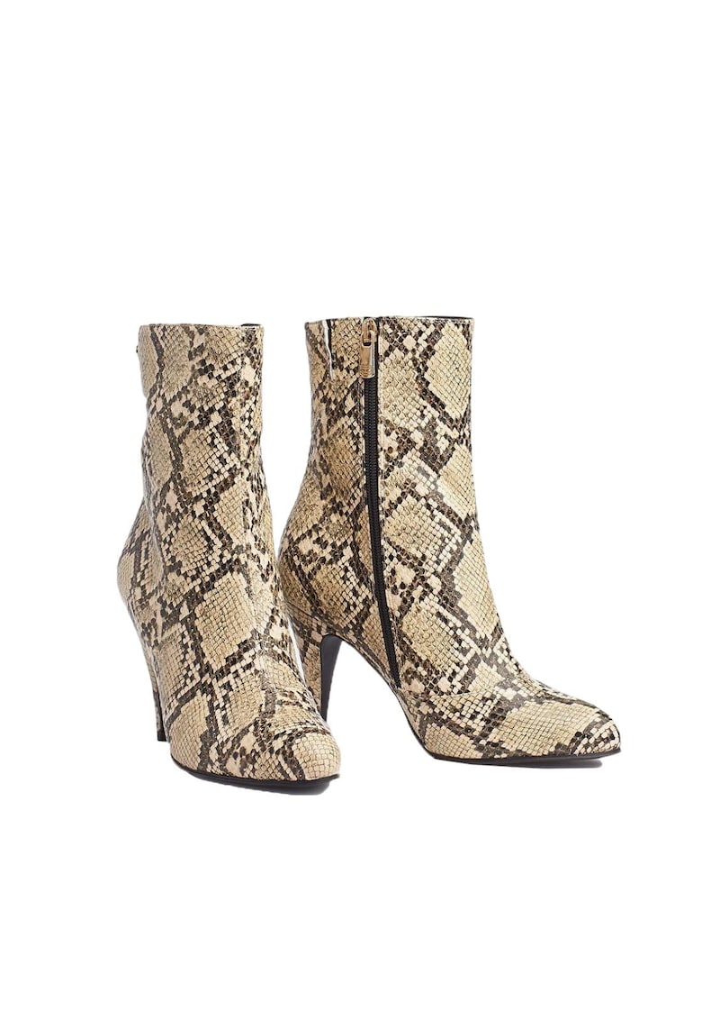 Botine dama toc stiletto bej - Bej