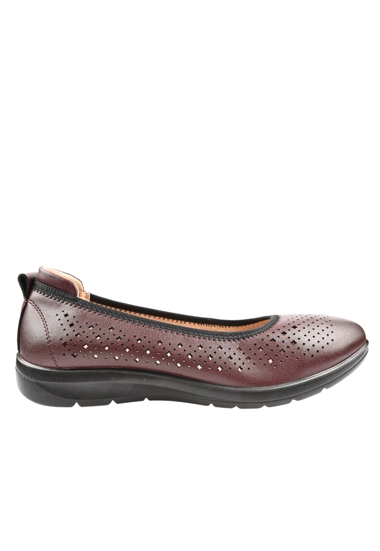 Pantofi causal - dama - M540009D bordo - piele naturala - Visiniu