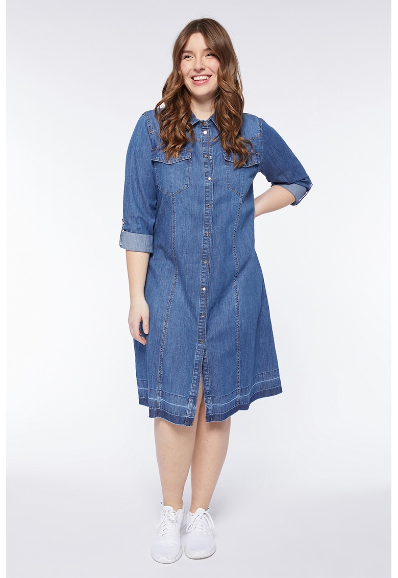 Rochie midi de denim