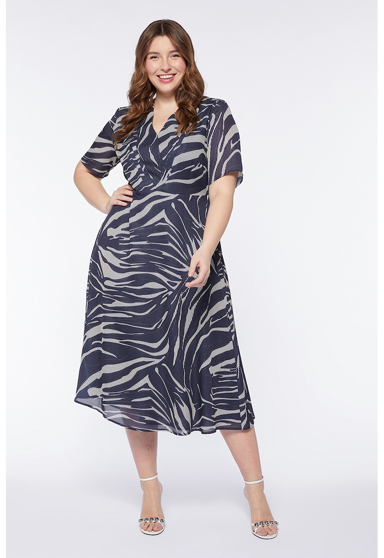 Rochie midi cu animal print