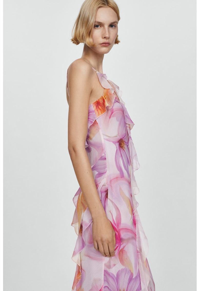 Дълга флорална рокля Azalea с дипли
