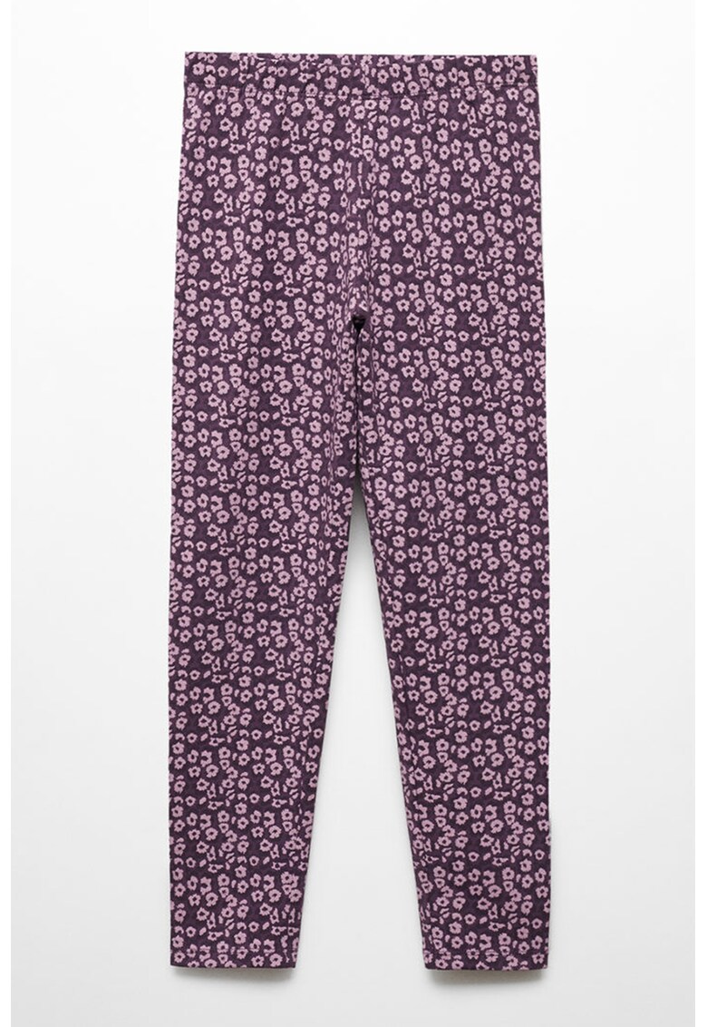 Colanti din amestec de bumbac cu model floral Eliop