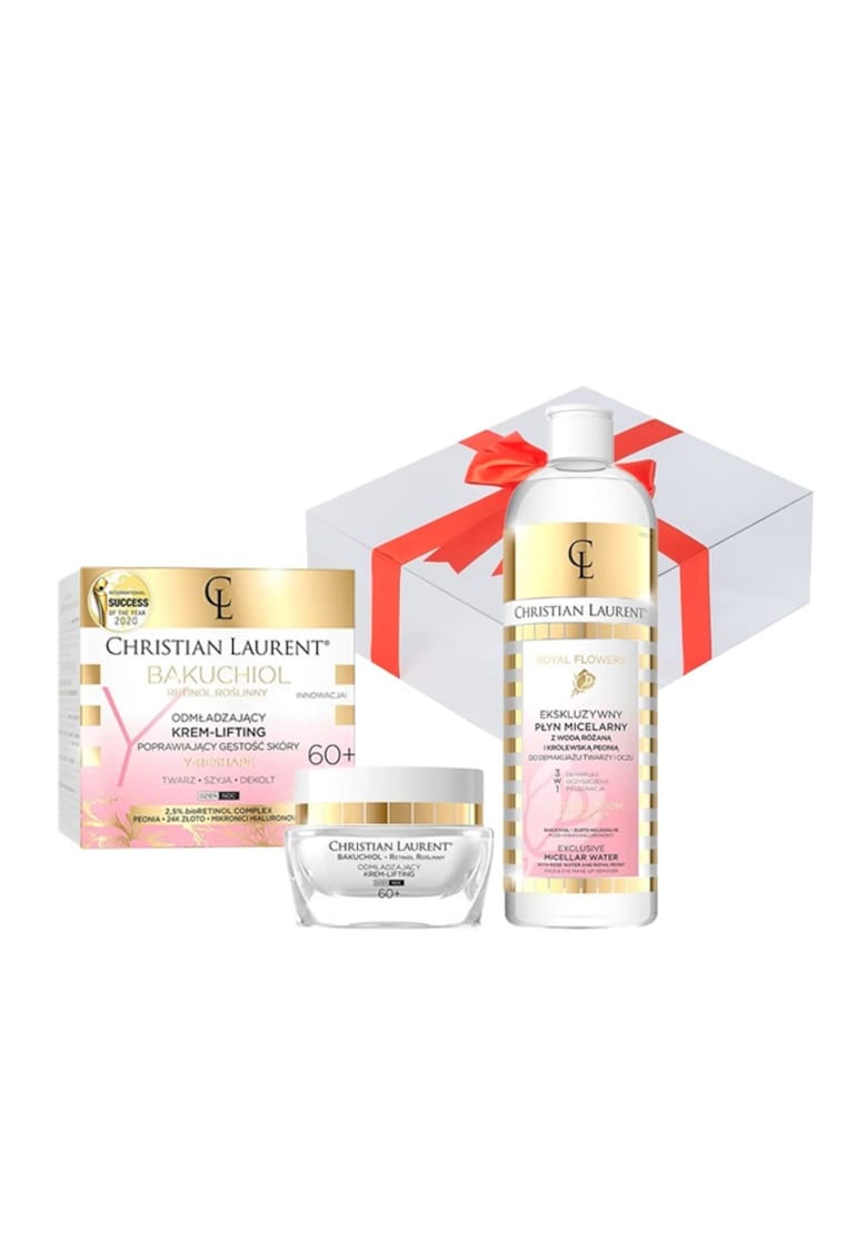 Set Crema de fata - bioBakuchiol Y-Reshape - Rejuverating and Skin Density Improving Cream-Lifting 60+ 50 ml + Lotiune micelara Royal Flowers Exclusive - 500 ml