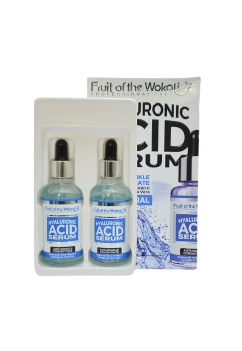 Pachet 2 Seruri Tratament Fata -  cu Acid Hyaluronic - Vitamina C - Collagen si Aloe Vera - 2 x 50 ml