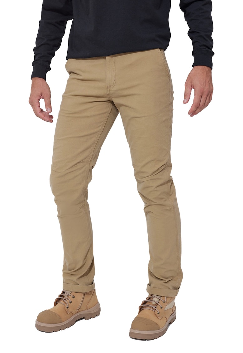 Pantaloni barbati Bumbac - Kakiwqdsazxf - Kaki