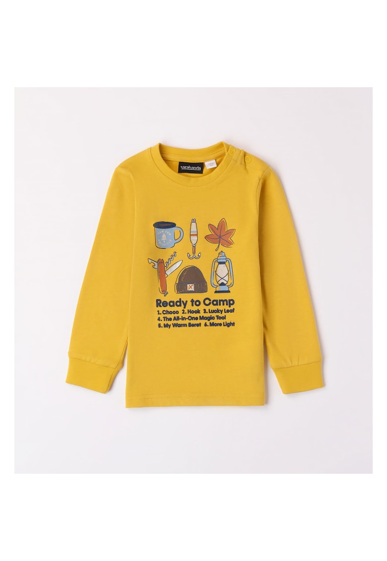 Bluza cu imprimeu pentru baieti - 0.7149 - Galben/Multicolor