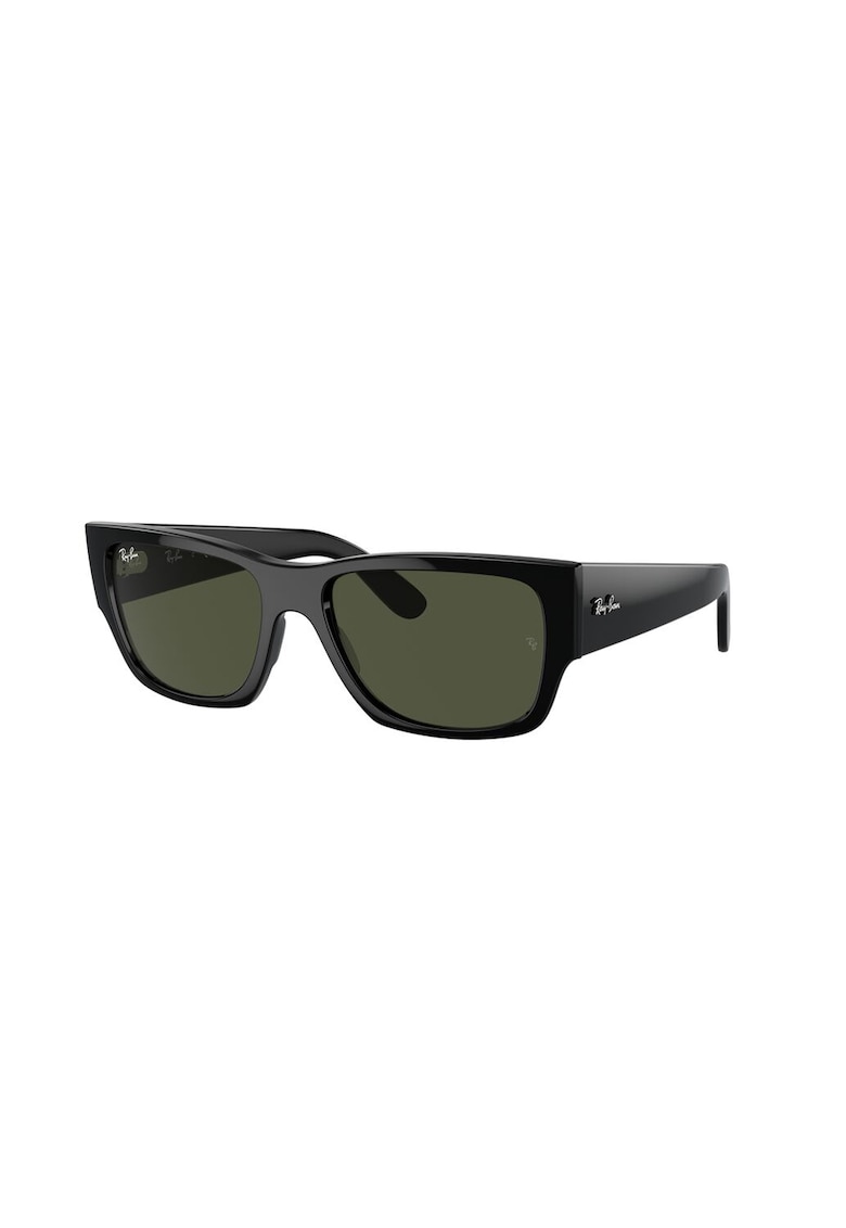 Унисекс квадратни слънчеви очила с плътен цвят