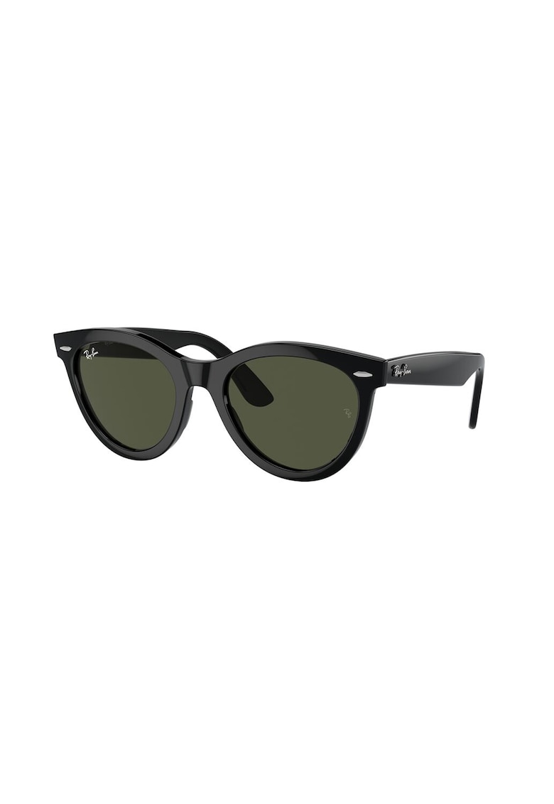 Унисекс овални слънчеви очила с плътен цвят