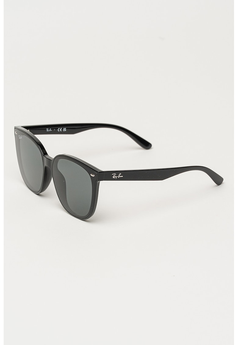 Ochelari de soare patrati unisex - Negru