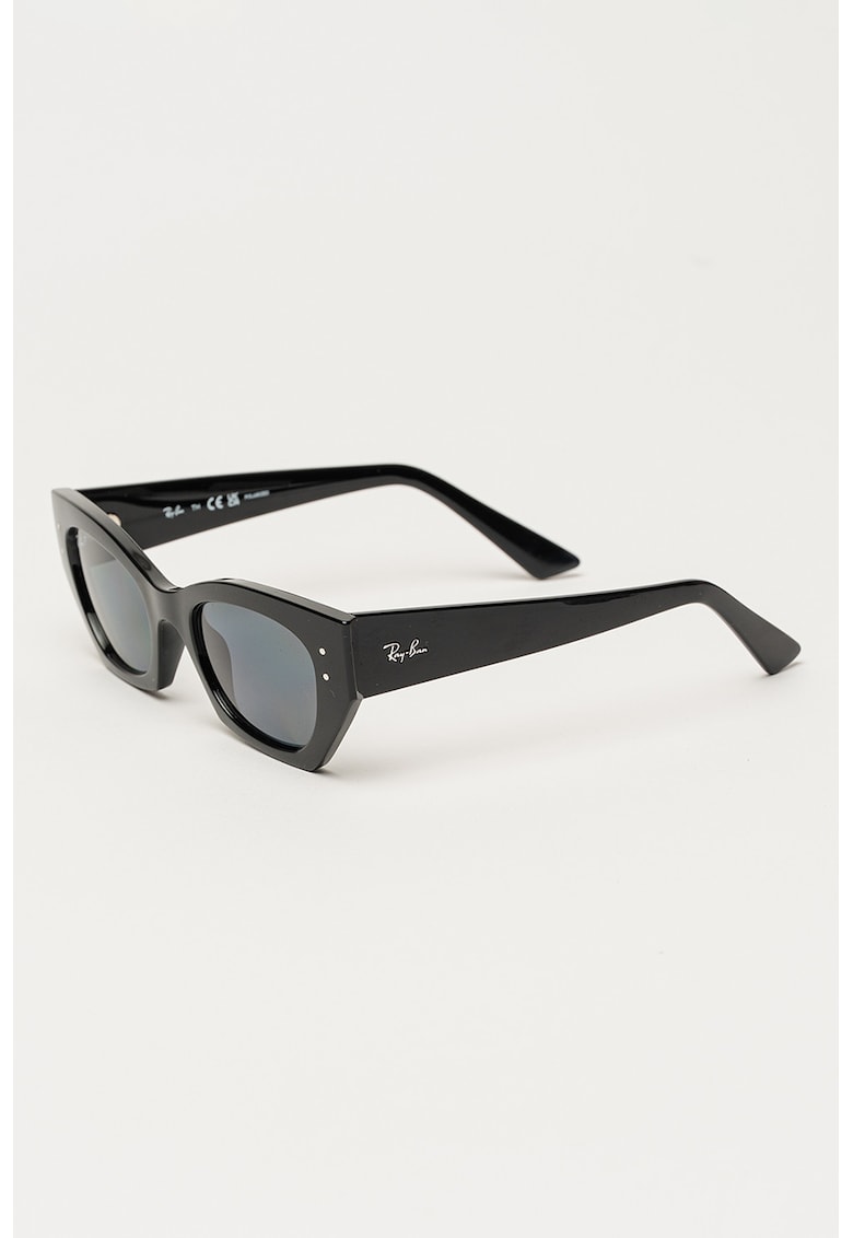 Ochelari de soare cat-eye unisex Zena - Negru