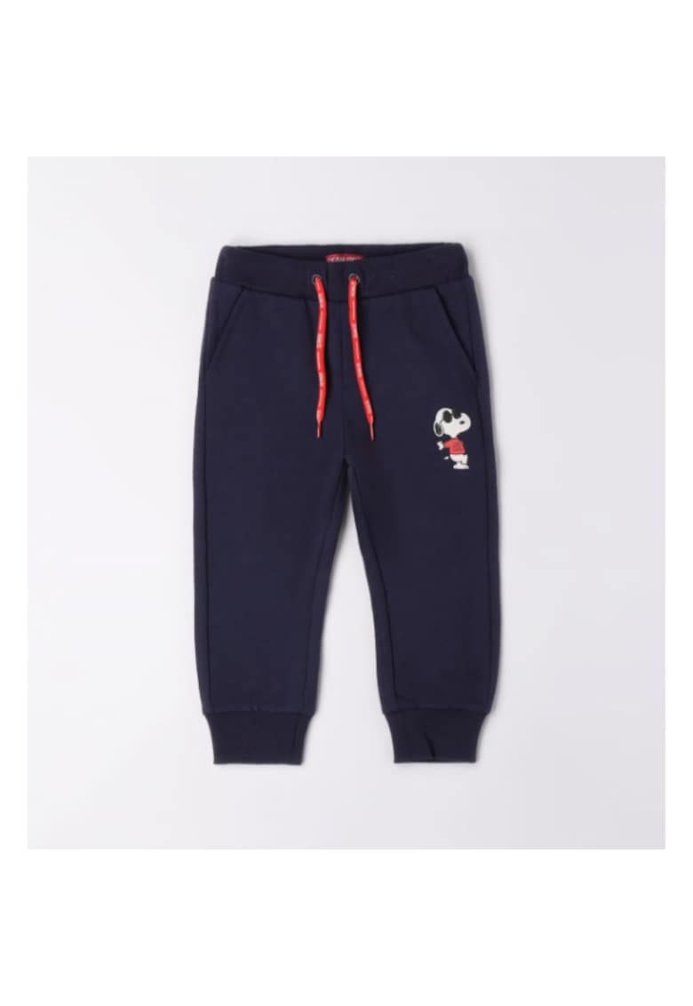 Pantaloni cu imprimeu pentru baieti - 0.6139 - Bleumarin