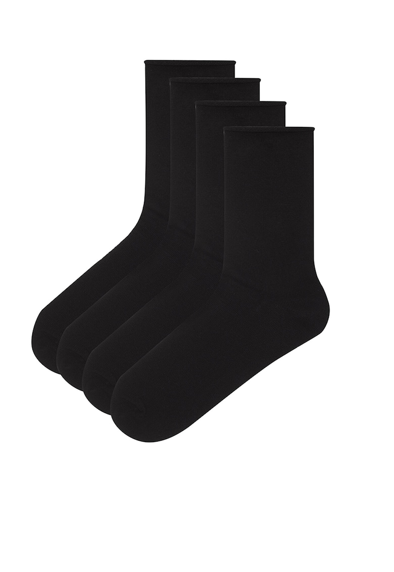 Penti Set de sosete lungi - 4 perechi - Negru