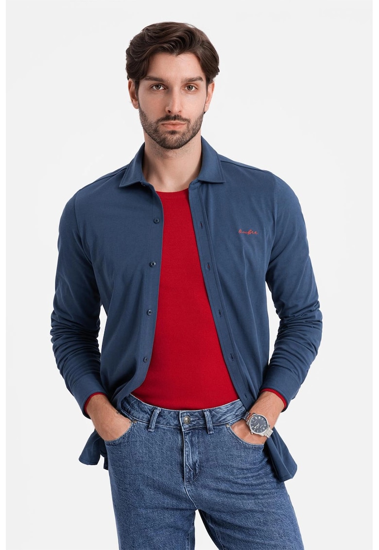 Camasa regular fit de bumbac