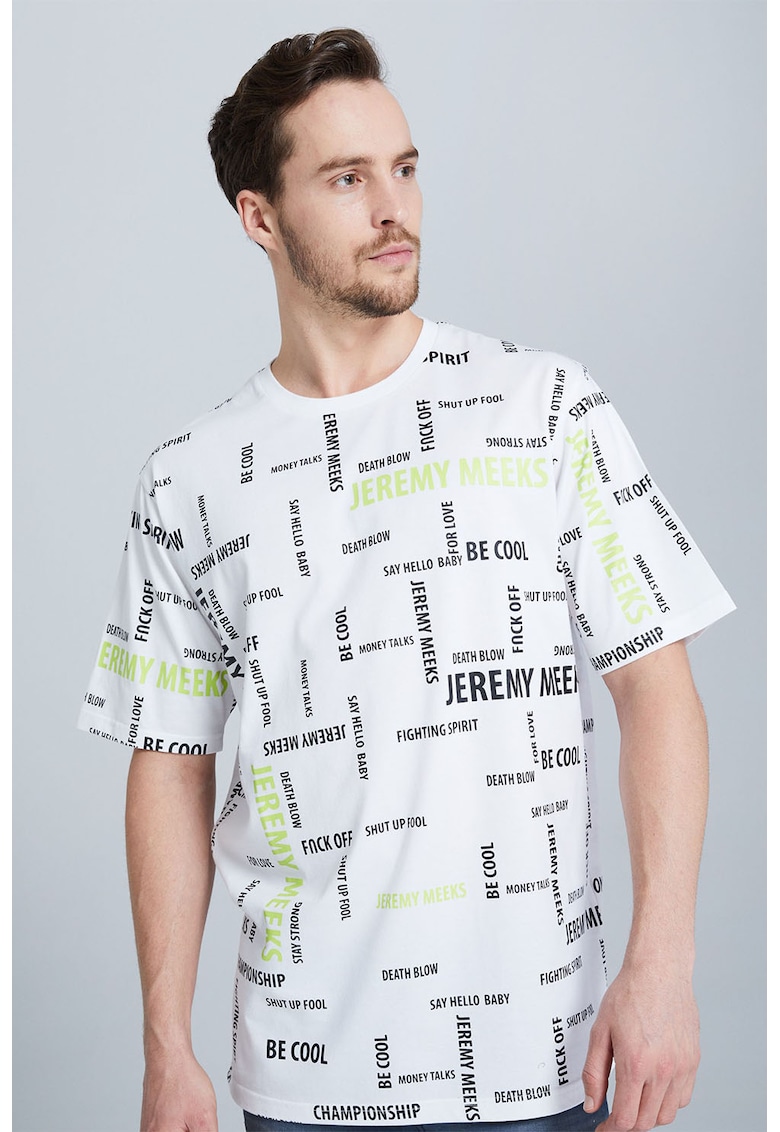 Tricou de bumbac organic cu imprimeu text