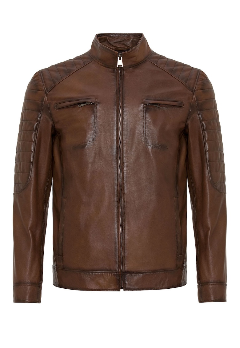 Jacheta biker de piele