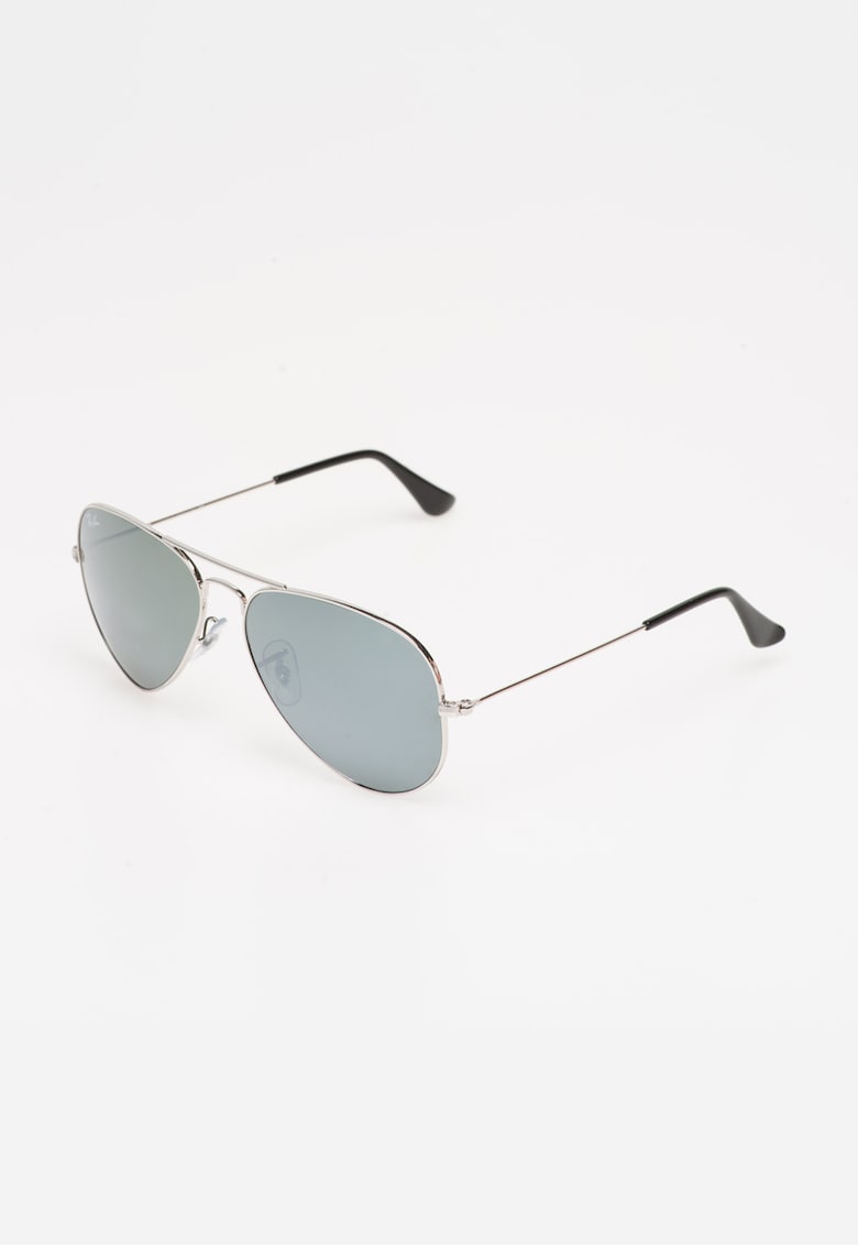 Ochelari de soare argintii Aviator