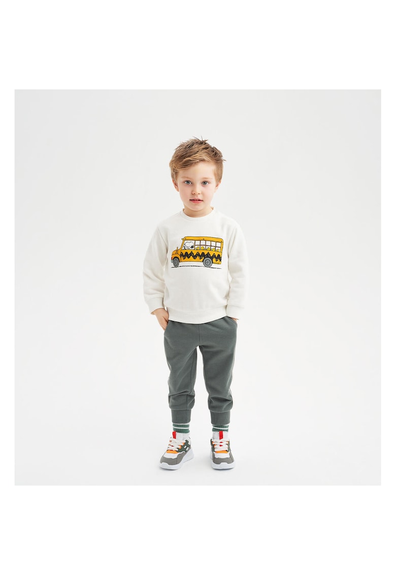 Pantaloni cu siret pentru baiat Snoopy - 0.7107 - Gri