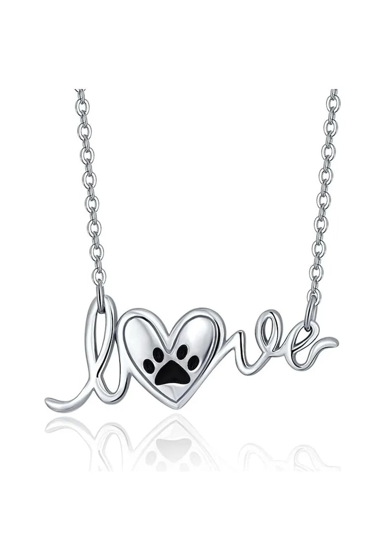 Colier argintiu - cu pandantiv - Love C10