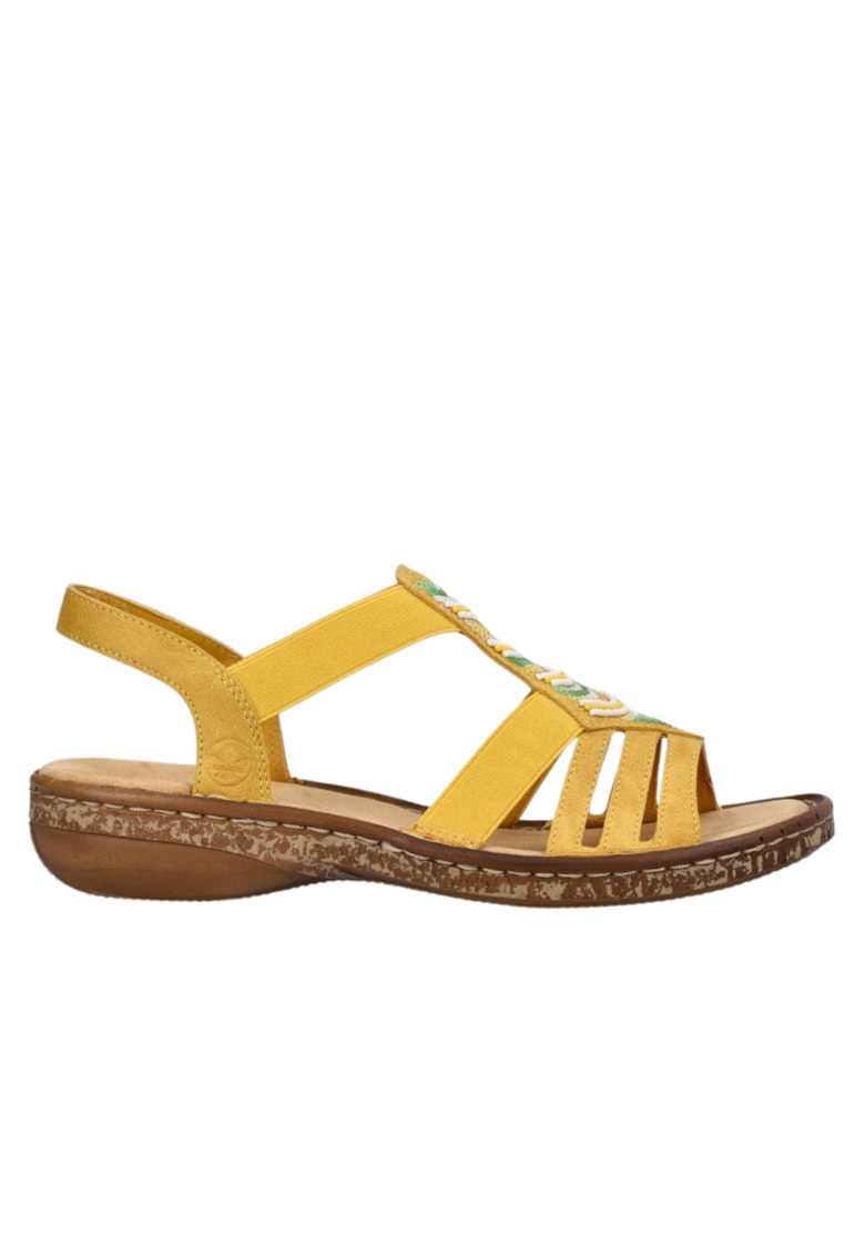 Sandale casual - dama - ANTISTRESS - 62808-68 galben - piele ecologica - Galben