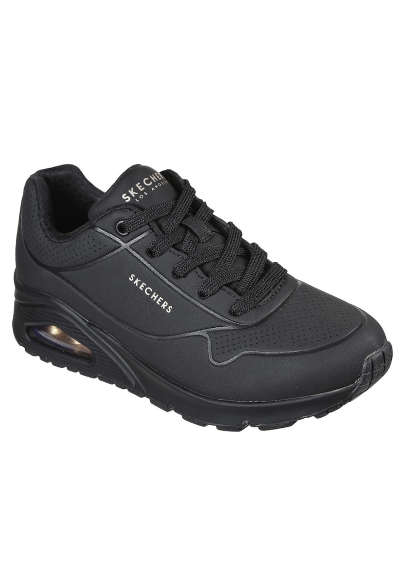 Skechers Uno Stand On Air pantofi sport cu șireturi pentru femei 73690-BBK negru 05994