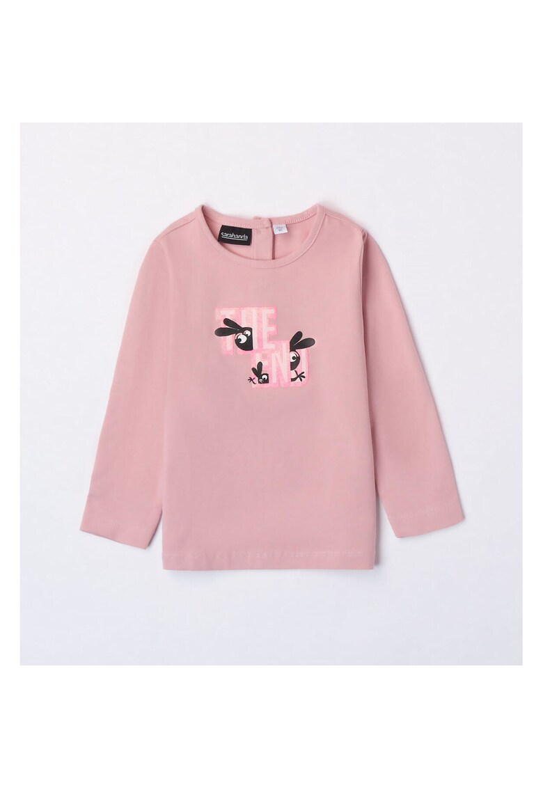 Bluza cu imprimeu pentru fetite - 0.7206 - Negru/Fucsia/Roz/Multicolor