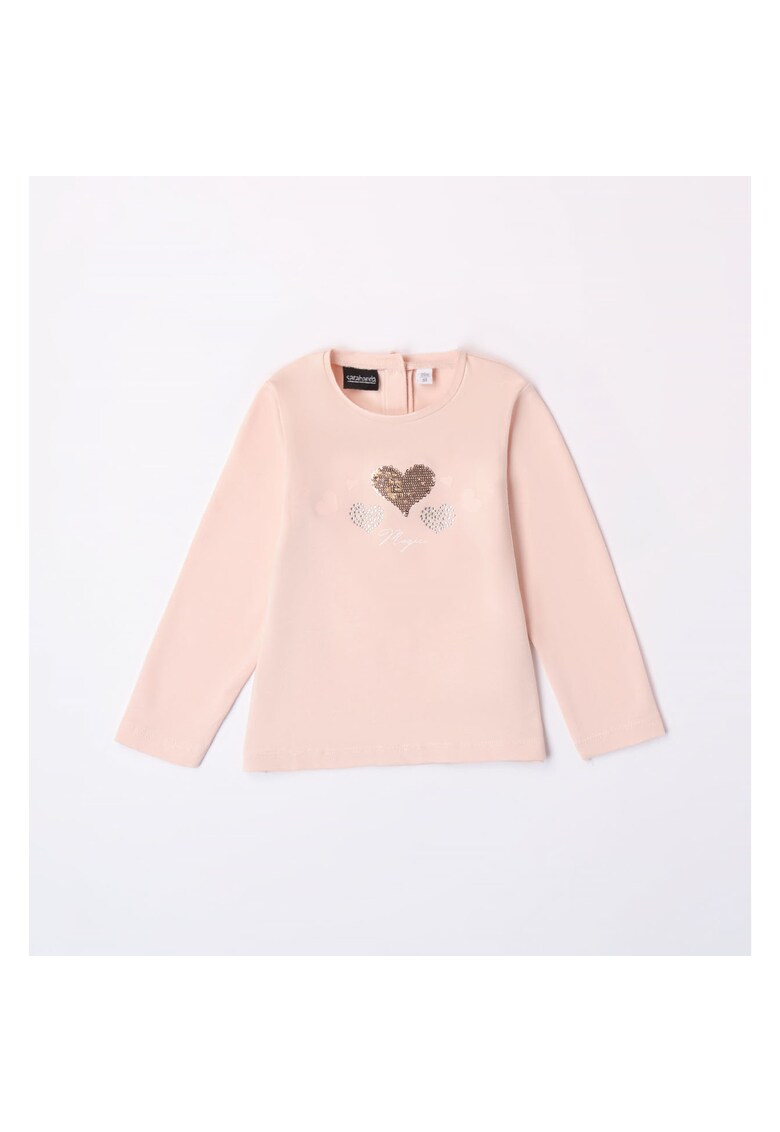 Bluza cu paiete pentru fetite - 0.7207 - Roz