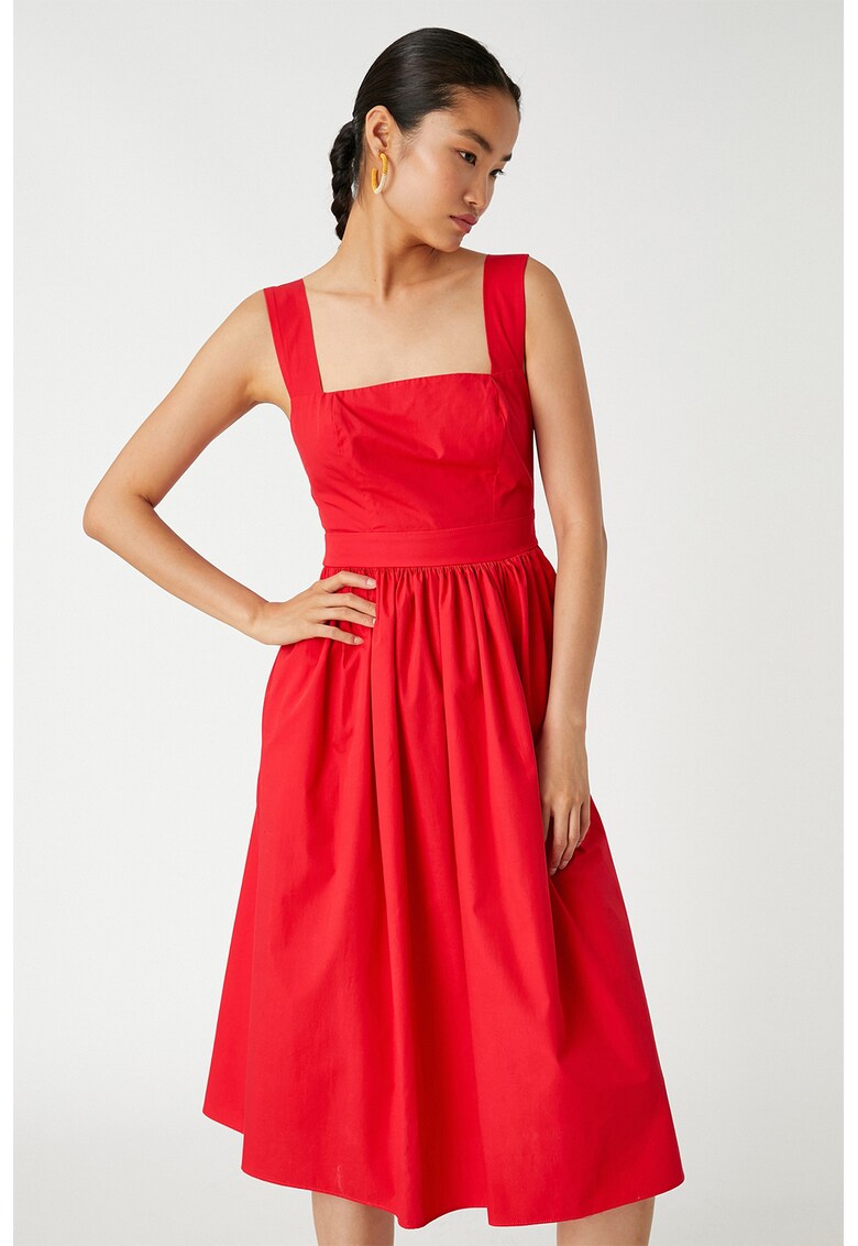 Rochie midi de bumbac