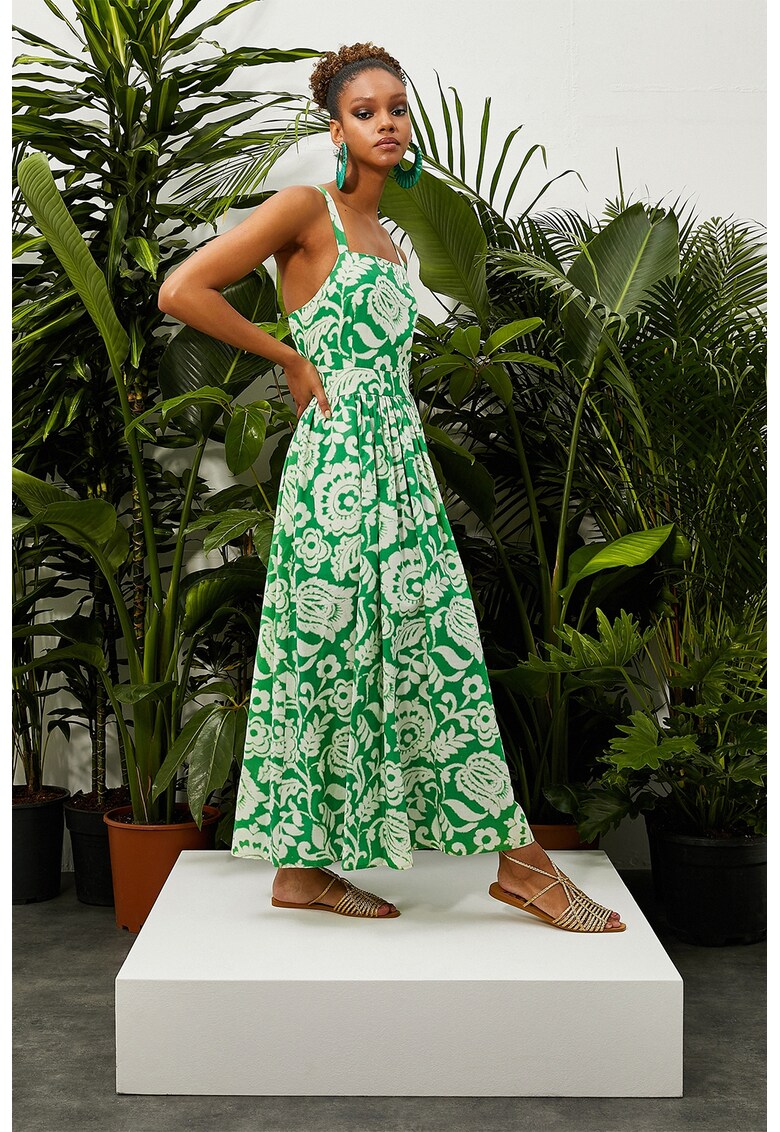 Rochie maxi cu imprimeu floral