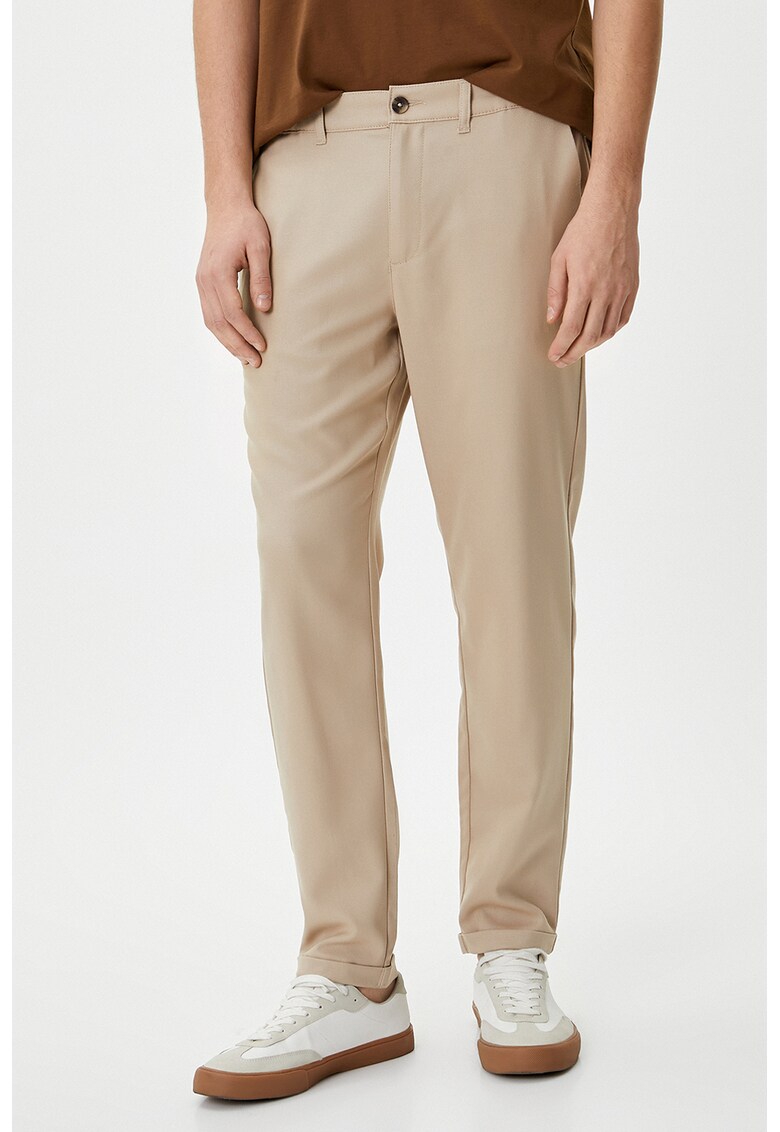 Pantaloni chino cu buzunare oblice