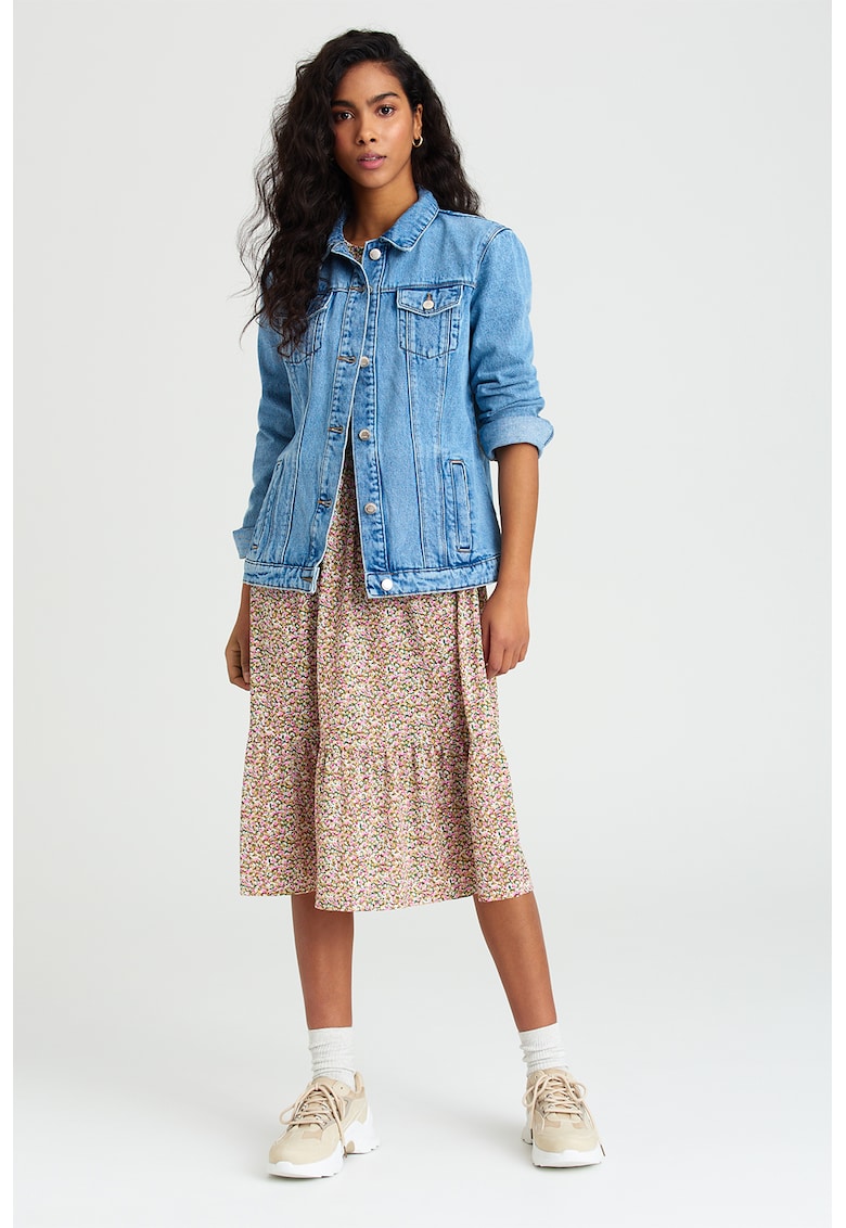 Jacheta de denim cu 4 buzunare