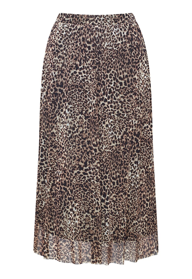 Fusta midi cu animal print