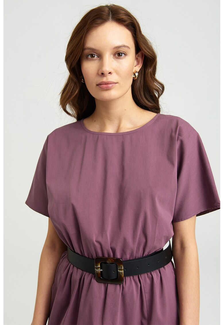 Rochie cu croiala in A si maneci scurte